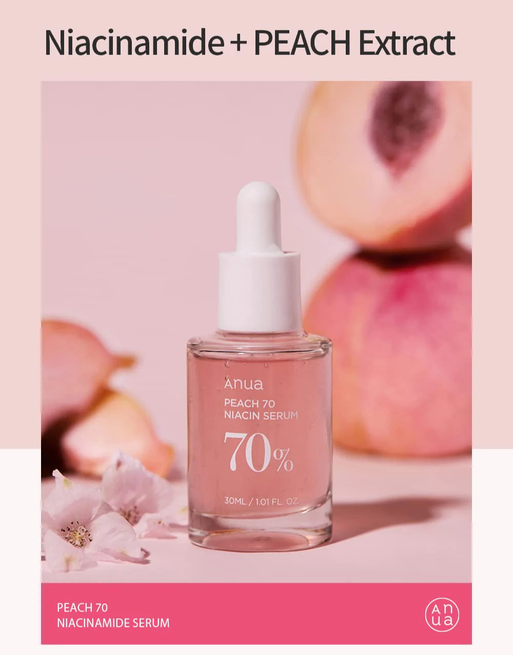 Anua Peach 70% Niacinamide Serum