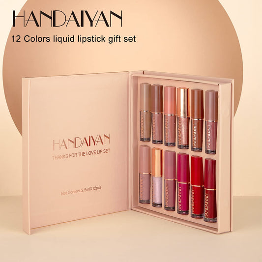 HANDAIYAN 12 pcs Liquid Lipstick Box