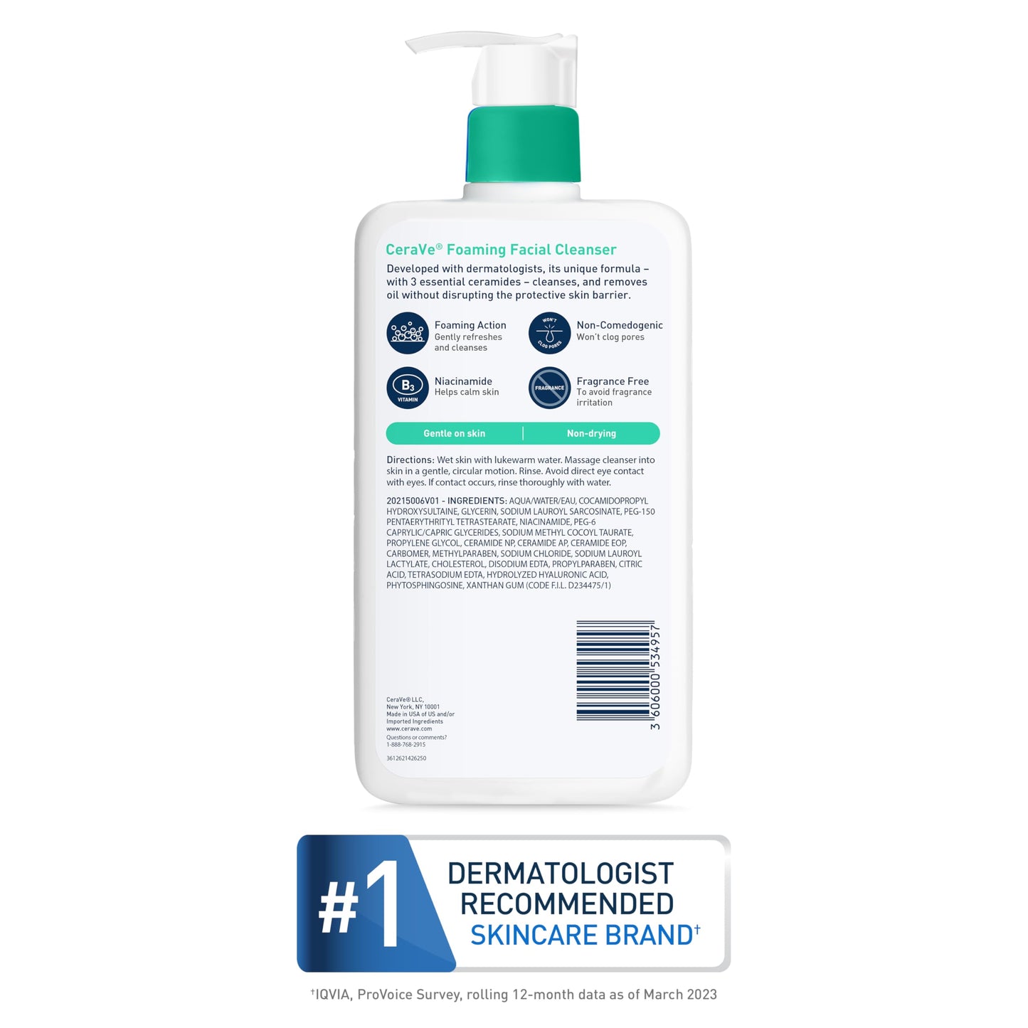 CeraVe Foaming Facial Cleanser(236ml)