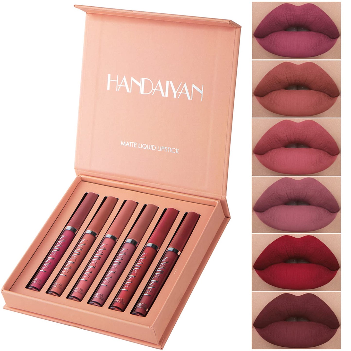 HANDAIYAN LIQUID MATTE LIPSTICK'S (Box of 6)