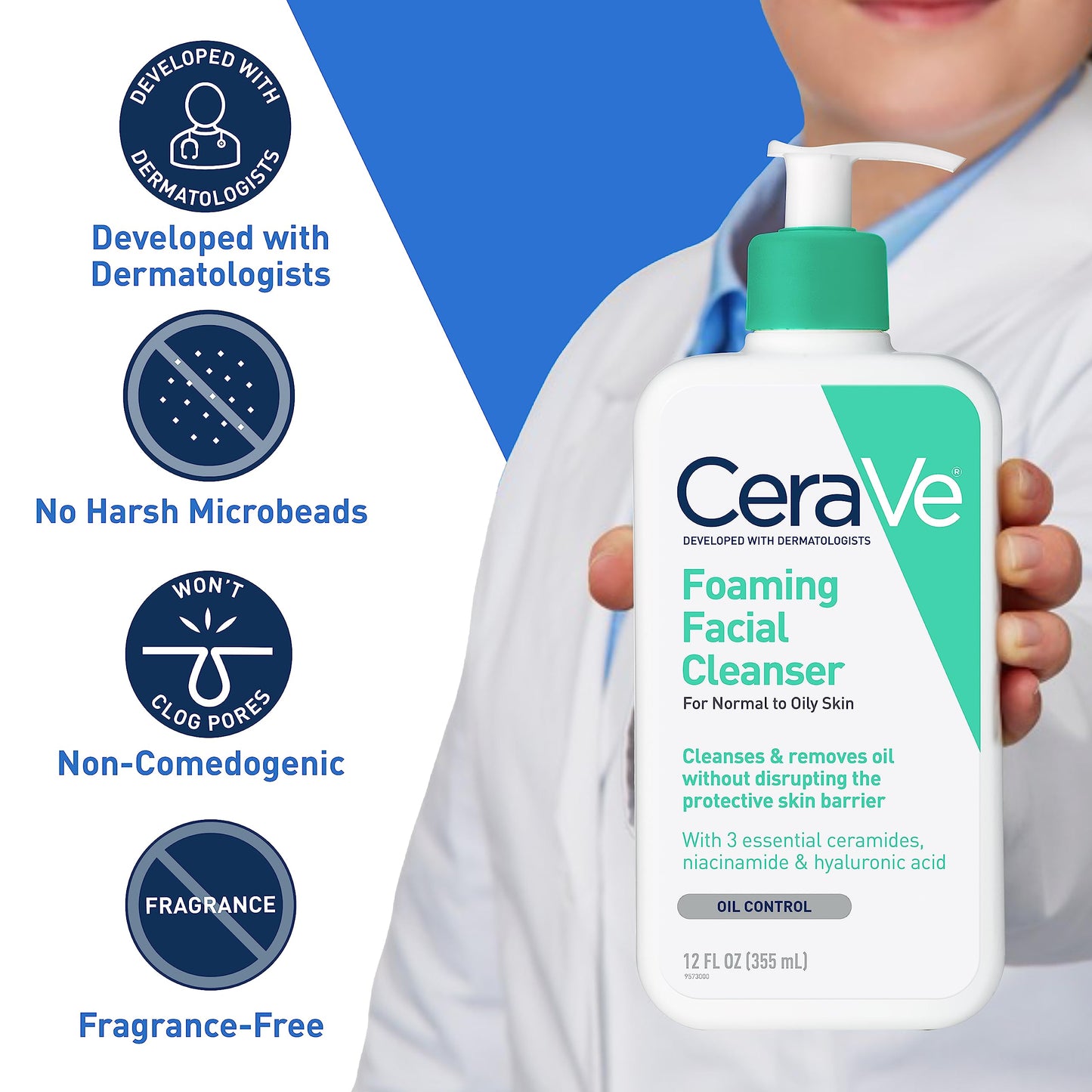 CeraVe Foaming Facial Cleanser(236ml)