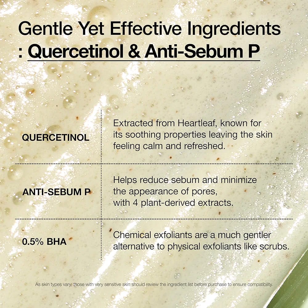 ANUA HEARTLEAF QUERCETINOL PORE DEEP CLEANSING FOAM