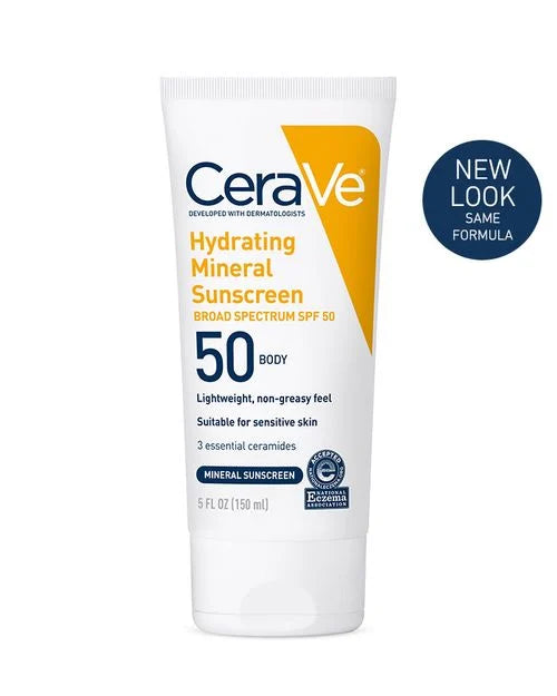 CeraVe Hydrating Mineral sunscreen spf 50